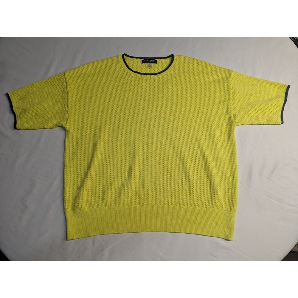 Cable & Gauge Yellow and Black Mesh Shirt